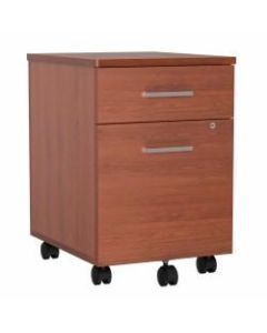Linea Italia, Inc 20inD Mobile Vertical File Cabinet, Cherry