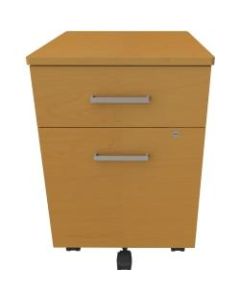 Linea Italia, Inc 20inD Mobile Vertical File Cabinet, Maple