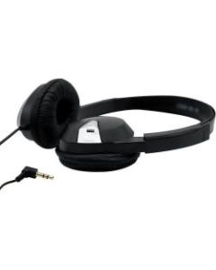 AVID FV-060 Lightweight Headphone with 3.5MM Plug, Black - Black - Mini-phone (3.5mm) - Wired - Over-the-head - 6 ft Cable