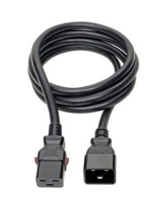 Tripp Lite C20 to C19 Power Cable - Locking C19 Connector, Heavy Duty, 20A, 100-250V, 12 AWG, 6 ft., Black - Power extension cable - IEC 60320 C20 to IEC 60320 C19 locking - AC 100-250 V - 20 A - 6 ft - black - North America