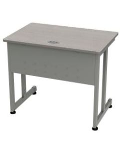 Linea Italia, Inc. 36inW Computer Desk, Gray/Ash