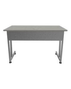 Linea Italia, Inc. 48inW Training Table, Gray/Ash