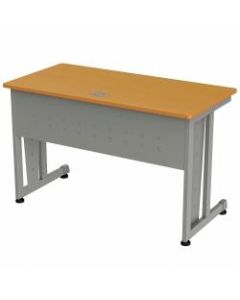 Linea Italia, Inc. 48inW Training Table, Gray/Maple