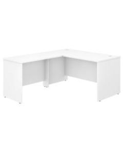 Bush Business Furniture Studio C 60inW L-Shaped Desk With 42inW Return, White, Standard Delivery