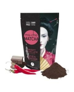 Ma-Cha Naughty Chocolate Latte Mix, 7.9 Oz, 12 Per Box, Carton Of 3 Boxes