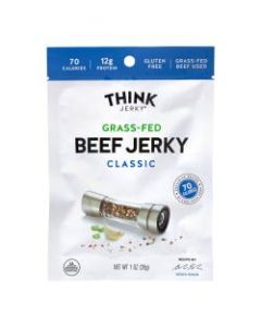 Think Jerky Classic Beef Jerky, 1 Oz, Pack Of 12 Pouches