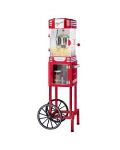 Nostalgia Electrics NRKPCRT25RR Retro Popcorn Cart, Red