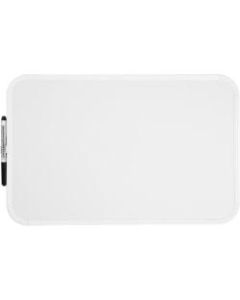 Sparco Mini Melamine Dry-Erase Whiteboard, 17in x 11in, White Finish Frame