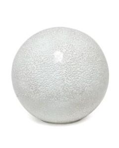 Simple Designs 1-Light Mosaic Stone Ball Table Lamp, 7-3/4inH, White