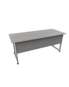 Linea Italia, Inc. 72inW Computer Desk, Gray/Ash