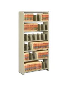 Tennsco Snap-Together Open Shelving Unit, 76inH x 48inW x 12inD, Sand