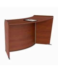 Linea Italia, Inc 63inW Curved ADA Reception Desk, Cherry