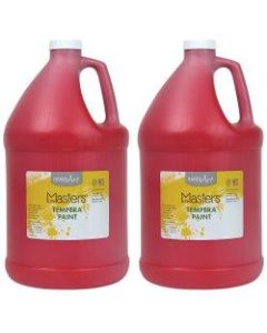 Little Masters Tempera Paint, 128 Oz, Red, Pack Of 2