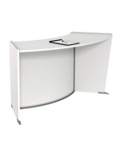 Linea Italia, Inc 63inW Curved ADA Reception Desk, White