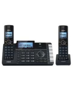 VTech DS6251-2 DECT 6.0 Expandable 2-Line Cordless Phone With Answering System, 80-1375-00