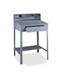 Tennsco Foremans Open-Style Desk, Medium Gray