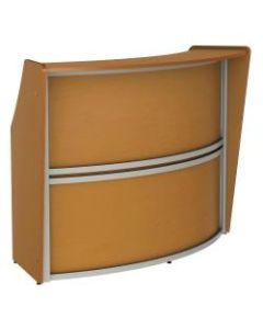 Linea Italia, Inc 70inW 1-Unit Curved Reception Desk, Maple