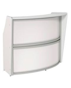 Linea Italia, Inc 70inW 1-Unit Curved Reception Desk, White