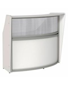 Linea Italia, Inc 70inW Curved Reception Desk, White