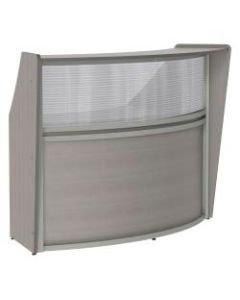 Linea Italia, Inc 70inW Curved Reception Desk, Ash