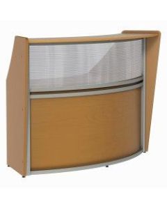 Linea Italia, Inc 70inW Curved Reception Desk, Maple