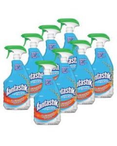 Fantastik All-Purpose Cleaner With Bleach Spray, Fresh Clean Scent, 32 Oz Bottle, Clear, Case Of 8