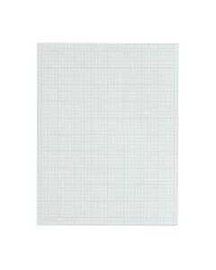 TOPS Cross-Section Graphing Pad, 8 1/2in x 11in, Quadrille Ruled, 100 Pages (50 Sheets), White