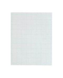 TOPS Cross-Section Graphing Pad, 8 1/2in x 11in, Quadrille Ruled, 100 Pages (50 Sheets), White