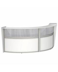 Linea Italia, Inc 2-Unit 124inW Curved Reception Desk, White