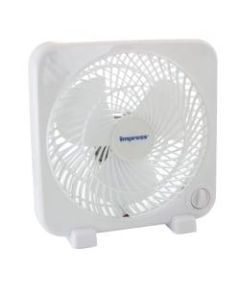 Impress Box Fan, 6inH x 10inW x 9inD, White