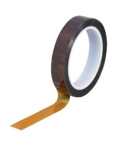 Kapton Sealing Tape, 3in Core, 0.75in x 108ft, 2 mils, Amber