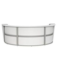 Linea Italia, Inc 143inW 3-Unit Curved Reception Desk, White