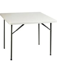 Lorell Banquet Folding Table, Square, 3ftW, Platinum