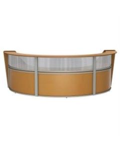 Linea Italia, Inc 3-Unit 143inW Curved Reception Desk, Maple