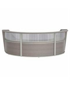 Linea Italia, Inc 3-Unit 143inW Curved Reception Desk, Ash