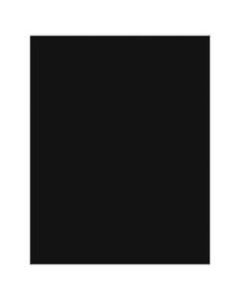 Pacon Premium Coated Poster Board, 22in x 28in, Black, Pack Of 25 Sheets