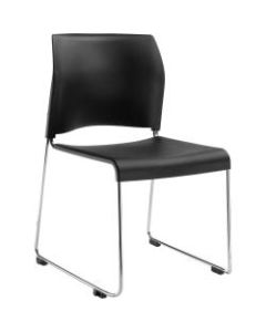 National Public Seating 8800 Cafetorium Chair, Black/Chrome