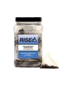 RISE NA Cranberry Hibiscus Tea, 8 Oz, Canister Of 50 Sachets
