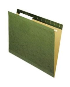Universal 1/3 Tab Cut Letter Hanging Folder - 8 1/2in x 11in - 3/4in Expansion - Green - 25 / Box