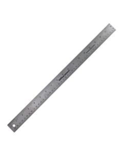 Office Depot Brand Stainless Steel Ruler, 18in, Silver