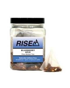 RISE NA Blueberry Acai Tea, 8 Oz, Canister Of 25 Sachets