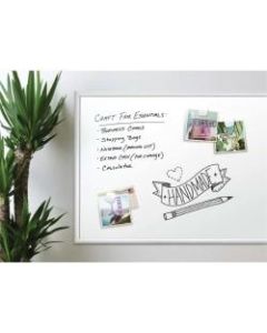 U Brands Magnetic Dry-Erase Whiteboard, 36in x 48in, Aluminum Frame With Silver Finish