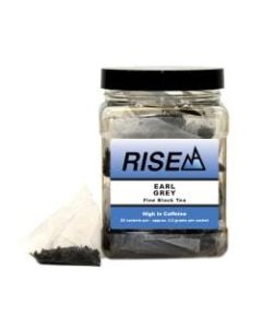 RISE NA Earl Grey Tea, 8 Oz, Canister Of 25 Sachets