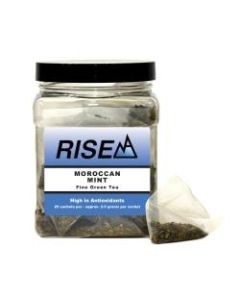 RISE NA Moroccan Mint Tea, 8 Oz, Canister Of 25 Sachets