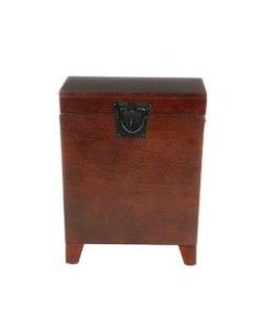 Southern Enterprises Pyramid Trunk End Table, Espresso