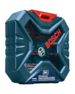 Bosch 34 pc. Drilling and Driving Mixed Set - Driver Bit: - Metal
