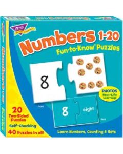 Trend Fun-To-Know Puzzle, Numbers 1-20, 40 Pieces