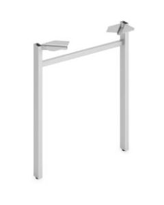 HON Mod Collection Worksurface 24inW U-leg Support - 24in - Finish: Silver