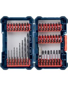 Bosch 40 pc. Impact Tough Drill Drive Custom Case System Set - Driver Bit: