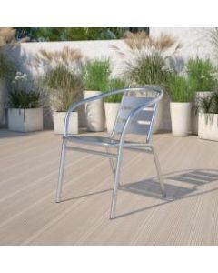 Flash Furniture Heavy-Duty Commercial Indoor/Outdoor Restaurant Stack Chair, Gray